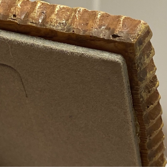 Vintage 90s Victorian outfit theme Resin Picture Frame 3D dress hat fan decor - Picture 8 of 16